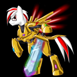 Size: 2160x2160 | Tagged: safe, derpibooru import, oc, oc only, oc:red cross, pegasus, glasses, halo, pegasus oc, simple background