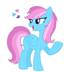 Size: 2200x2481 | Tagged: safe, artist:magicuniclaws, derpibooru import, oc, pegasus, pony, female, magical lesbian spawn, mare, offspring, parent:lotus blossom, parent:rainbow dash, simple background, solo, transparent background