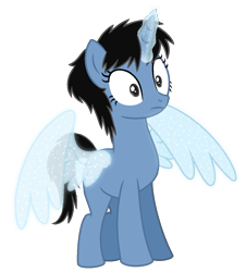 Size: 1213x1344 | Tagged: safe, artist:guruyunus17, derpibooru import, oc, oc only, oc:siti shafiyyah, pony, base used, black hair, blank flank, female, indonesia, indonesian, mare, medibang paint, simple background, solo, transparent background, vector, wide eyes