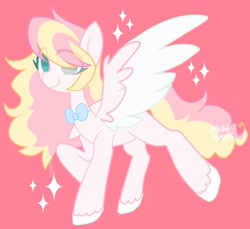 Size: 2840x2607 | Tagged: safe, derpibooru import, oc, oc only, oc:ninny, pegasus, bowtie, heterochromia, looking at you, simple background, sparkles