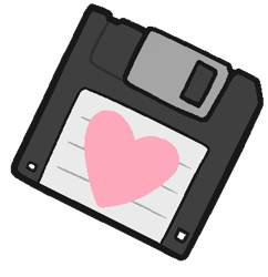 Size: 345x356 | Tagged: safe, artist:zippysqrl, ponybooru exclusive, oc, oc:heart drive, cutie mark, cutie mark only, floppy disk, heart, ponybooru mascot, simple background, transparent background