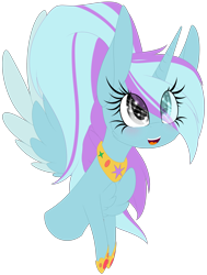 Size: 2113x2801 | Tagged: safe, artist:mediasmile666, derpibooru import, oc, oc only, alicorn, alicorn oc, bust, commission, female, hoof shoes, horn, mare, simple background, smiling, transparent background, wings