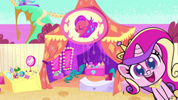 Size: 1920x1080 | Tagged: safe, derpibooru import, screencap, princess cadance, alicorn, pony, my little pony: pony life, what goes updo, spoiler:pony life s02e17, solo