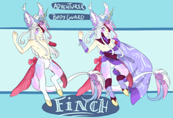 Size: 2500x1700 | Tagged: safe, artist:lavvythejackalope, derpibooru import, oc, oc only, anthro, unguligrade anthro, unicorn, abstract background, clothes, duo, horn, male, unicorn oc