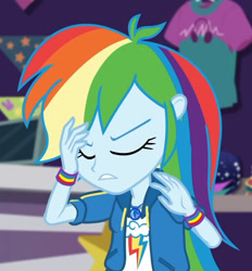 Size: 1404x1515 | Tagged: safe, derpibooru import, screencap, rainbow dash, equestria girls, equestria girls series, holidays unwrapped, spoiler:eqg series (season 2), clothes, cropped, cutie mark, cutie mark on clothes, dashing through the mall, geode of super speed, hoodie, jewelry, magical geodes, necklace, solo