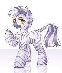 Size: 1600x1900 | Tagged: safe, artist:kreteen art, derpibooru import, oc, oc only, oc:soyan, zebra, zebra oc