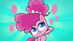 Size: 1920x1080 | Tagged: safe, derpibooru import, screencap, pinkie pie, pony, my little pony: pony life, what goes updo, spoiler:pony life s02e17, alternate hairstyle