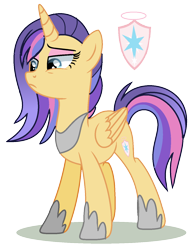 Size: 1140x1468 | Tagged: safe, artist:venomous-cookietwt, derpibooru import, oc, alicorn, pony, female, mare, offspring, parent:flash sentry, parent:twilight sparkle, parents:flashlight, simple background, solo, transparent background