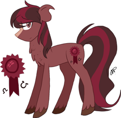 Size: 1178x1145 | Tagged: safe, artist:gallantserver, derpibooru import, oc, oc:rodeo ribbon, earth pony, pony, male, offspring, parent:cherry jubilee, parent:trouble shoes, parents:cherryshoes, simple background, solo, stallion, transparent background