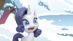 Size: 1920x1080 | Tagged: safe, derpibooru import, screencap, rarity, pony, my little pony: pony life, my little pony: stop motion short, snow pony contest (short), solo, stop motion