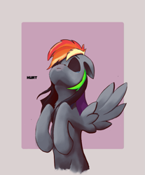 Size: 547x660 | Tagged: safe, artist:i love hurt, derpibooru import, rainbow dash, pegasus, pony, solo