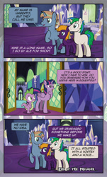 Size: 1920x3169 | Tagged: safe, artist:alexdti, derpibooru import, spike, twilight sparkle, twilight sparkle (alicorn), oc, oc:ale, oc:marco, oc:umberto, alicorn, dragon, pegasus, pony, unicorn, comic:quest for friendship, female, grammar error, male, mare, stallion, winged spike