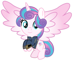 Size: 1024x865 | Tagged: safe, artist:ponygamer2020, derpibooru import, princess flurry heart, alicorn, pony, fallout equestria, absurd resolution, clothes, cutie mark, fallout, female, filly, filly flurry heart, jumpsuit, older, older flurry heart, pipboy, simple background, smiling, solo, transparent background, vault suit, vector
