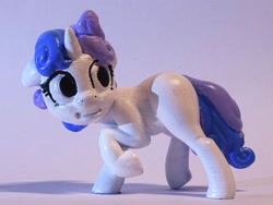 Size: 1600x1200 | Tagged: safe, artist:pessimizer, derpibooru import, sweetie belle, pony, unicorn, 3d print, female, figurine, filly, irl, looking back, photo, raised hoof, raised leg, solo