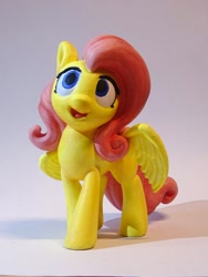 Size: 1258x1677 | Tagged: safe, artist:pessimizer, derpibooru import, fluttershy, pegasus, pony, 3d print, figurine, irl, photo, smiling, solo, spread wings, wings