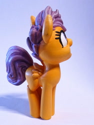 Size: 1125x1500 | Tagged: safe, artist:pessimizer, derpibooru import, scootaloo, pegasus, pony, 3d print, cute, cutealoo, female, figurine, filly, happy, irl, jumping, photo, smiling, solo