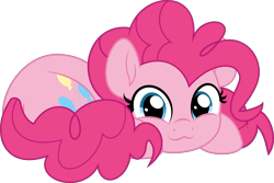 Size: 5000x3333 | Tagged: safe, artist:jhayarr23, derpibooru import, part of a set, pinkie pie, earth pony, pony, :3, commission, cute, diapinkes, female, high res, mare, ponyloaf, simple background, solo, transparent background, ych result