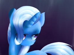 Size: 2160x1620 | Tagged: safe, artist:andromedasparkz, derpibooru import, trixie, pony, unicorn, female, mare, simple background, solo