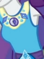 Size: 1920x2552 | Tagged: safe, derpibooru import, screencap, rarity, equestria girls, equestria girls series, holidays unwrapped, spoiler:eqg series (season 2), armpits, boobshot, breasts, clothes, cropped, cutie mark, cutie mark on clothes, female, geode of shielding, magical geodes, o come all ye squashful, pictures of chests, rarity peplum dress, solo