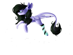 Size: 2828x2121 | Tagged: safe, artist:mediasmile666, derpibooru import, oc, oc only, pegasus, pony, clothes, cloud, ear piercing, earring, jewelry, leonine tail, piercing, simple background, socks, striped socks, transparent background