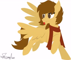 Size: 8707x7378 | Tagged: safe, artist:samsailz, derpibooru import, oc, pegasus, :p, clothes, lineless, scarf, solo, tongue, tongue out