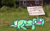 Size: 4000x2500 | Tagged: safe, artist:witchtaunter, lyra heartstrings, pony, unicorn, ear fluff, ears, irl, l.u.l.s., lying down, meme, photo, ponies in real life, ponified, ponified animal photo, ponified meme, sign, sleep mask, sleeping, solo