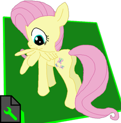 Size: 695x703 | Tagged: safe, artist:bastler, derpibooru exclusive, derpibooru import, fluttershy, pegasus, pony, female, grooming, mare, preening, solo, wings