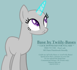 Size: 766x700 | Tagged: safe, artist:shiibases, derpibooru import, oc, oc only, pony, unicorn, bald, base, female, horn, looking up, mare, simple background, solo, unicorn oc