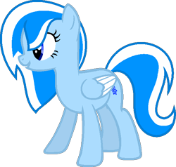 Size: 582x555 | Tagged: safe, artist:ivuiadopts, artist:pegasski, derpibooru import, oc, oc only, pegasus, pony, base used, eyelashes, female, mare, pegasus oc, simple background, smiling, solo, transparent background, two toned wings, wings