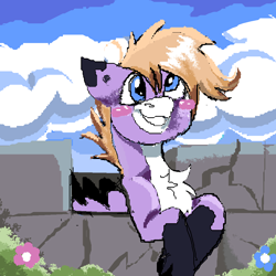 Size: 1000x1000 | Tagged: safe, artist:brainiac, derpibooru import, oc, oc:foxtrot, pegasus, male, pixel art, solo