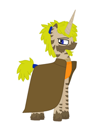 Size: 1128x1276 | Tagged: safe, derpibooru import, oc, oc only, pony, unicorn, blue eyes, clothes, horn, male, simple background, smiling, solo, twdg, unshorn fetlocks, white background