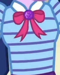 Size: 1920x2396 | Tagged: safe, derpibooru import, screencap, sci-twi, twilight sparkle, better together, equestria girls, holidays unwrapped, boobshot, bowtie, breasts, cropped, female, geode of telekinesis, jewelry, magical geodes, necklace, o come all ye squashful, pictures of chests, solo