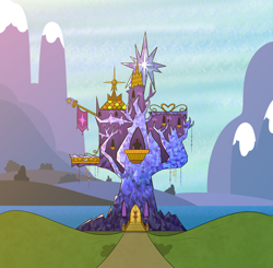 Size: 4000x3918 | Tagged: safe, artist:cyril_deroach, derpibooru import, fanfic:tales from equestria, ponyville, twilight's castle