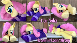 Size: 5448x3045 | Tagged: safe, artist:qtpony, derpibooru import, fluttershy, pony, cute, irl, life size, photo, plushie, shyabetes, solo