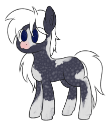 Size: 1700x2000 | Tagged: safe, artist:toricelli, derpibooru import, oc, oc only, oc:silverstreak, earth pony, pony, alternate design, blaze (coat marking), coat markings, dappled, sketch, snip (coat marking), socks (coat marking), solo, unique markings