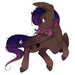 Size: 2700x2700 | Tagged: safe, artist:cookietasticx3, derpibooru import, oc, oc only, oc:evening howler, pegasus, pony, colored hooves, high res, looking back, pegasus oc, simple background, solo, transparent background, wings