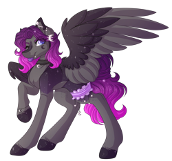 Size: 3564x3324 | Tagged: safe, artist:amazing-artsong, derpibooru import, oc, oc:estelle, pegasus, pony, female, high res, mare, one eye closed, simple background, solo, tongue, tongue out, transparent background, two toned wings, wings, wink