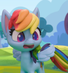 Size: 999x1077 | Tagged: safe, derpibooru import, screencap, rainbow dash, pegasus, pony, my little pony: pony life, my little pony: stop motion short, pillow fight (short), cropped, female, open mouth, shocked, solo, stop motion