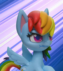 Size: 958x1079 | Tagged: safe, derpibooru import, screencap, rainbow dash, pegasus, pony, my little pony: pony life, my little pony: stop motion short, pillow fight (short), solo, stop motion