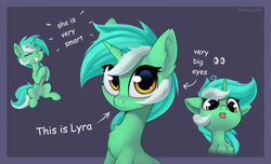 Size: 1226x746 | Tagged: safe, artist:anti1mozg, derpibooru import, lyra heartstrings, pony, unicorn, :p, blushing, chest fluff, cute, cyan mane, cyan tail, ear fluff, ears, female, floppy ears, golden eyes, green coat, horn, looking at you, lyrabetes, mare, multicolored mane, multicolored tail, sitting, smiling, solo, tongue, tongue out, white mane, white tail