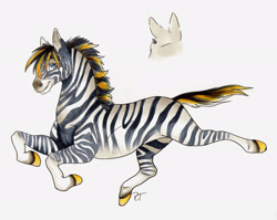 Size: 2355x1878 | Tagged: safe, artist:shironiki, derpibooru import, oc, zebra, deviantart watermark, looking back, obtrusive watermark, sheet, solo, watermark, zebra oc