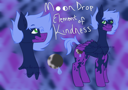 Size: 1700x1200 | Tagged: safe, artist:squirtlesuniverse, derpibooru import, oc, oc only, oc:moon drop, pegasus, pony, bust, coat markings, duo, female, mare, pegasus oc, reference sheet, smiling, socks (coat marking), two toned wings, wings
