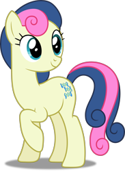 Size: 3665x5000 | Tagged: safe, artist:dashiesparkle, derpibooru import, bon bon, sweetie drops, earth pony, pony, .svg available, background pony, female, mare, raised hoof, raised leg, simple background, solo, transparent background, vector