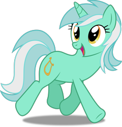 Size: 4795x5000 | Tagged: safe, artist:dashiesparkle, derpibooru import, lyra heartstrings, pony, unicorn, .svg available, background pony, female, mare, open mouth, simple background, solo, transparent background, trotting, vector