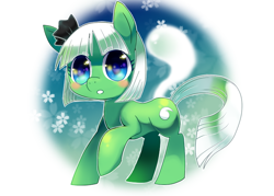 Size: 700x500 | Tagged: safe, artist:sukeyfour, derpibooru import, earth pony, pony, crossover, female, konpaku youmu, mare, ponified, touhou