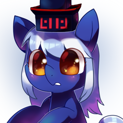 Size: 500x500 | Tagged: safe, artist:sukeyfour, derpibooru import, pony, crossover, female, hat, kamishirasawa keine, mare, ponified, solo, touhou