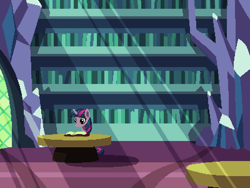 Size: 800x600 | Tagged: safe, artist:rangelost, derpibooru import, twilight sparkle, alicorn, pony, book, crepuscular rays, cyoa:d20 pony, female, indoors, library, mare, reading, sitting, solo, twilight's castle