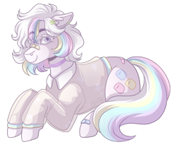 Size: 3000x2500 | Tagged: safe, artist:kikirdcz, derpibooru import, oc, oc:danni, earth pony, pony, clothes, female, lying down, mare, prone, see-through, shirt, simple background, solo, transparent background