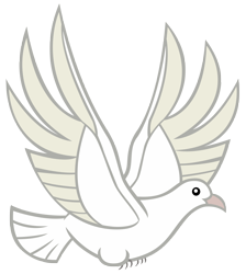 Size: 4250x4735 | Tagged: safe, artist:andoanimalia, derpibooru import, bird, dove, the last problem, simple background, transparent background, vector