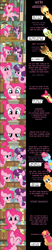 Size: 2000x9674 | Tagged: safe, artist:mlp-silver-quill, derpibooru import, apple bloom, applejack, big macintosh, braeburn, cup cake, granny smith, pear butter, pinkie pie, sugar belle, earth pony, unicorn, comic:pinkie pie says goodnight, comic, commentary, female, kitchen, male, shipping, straight, sugarmac, sweet apple acres